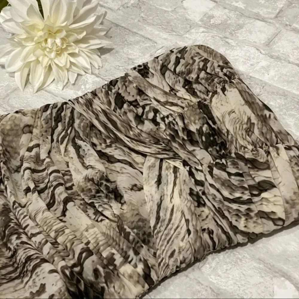 NWT Le Chateau Snake Print Strapless Dress - Picture 9 of 17